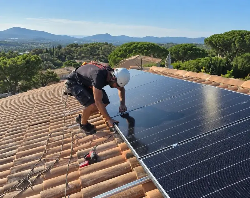 Installateur panneaux solaires Bezouce — pose photovoltaïque sur toiture
