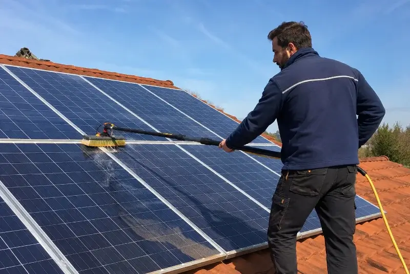 Nettoyage et entretien de panneaux solaires à Bezouce